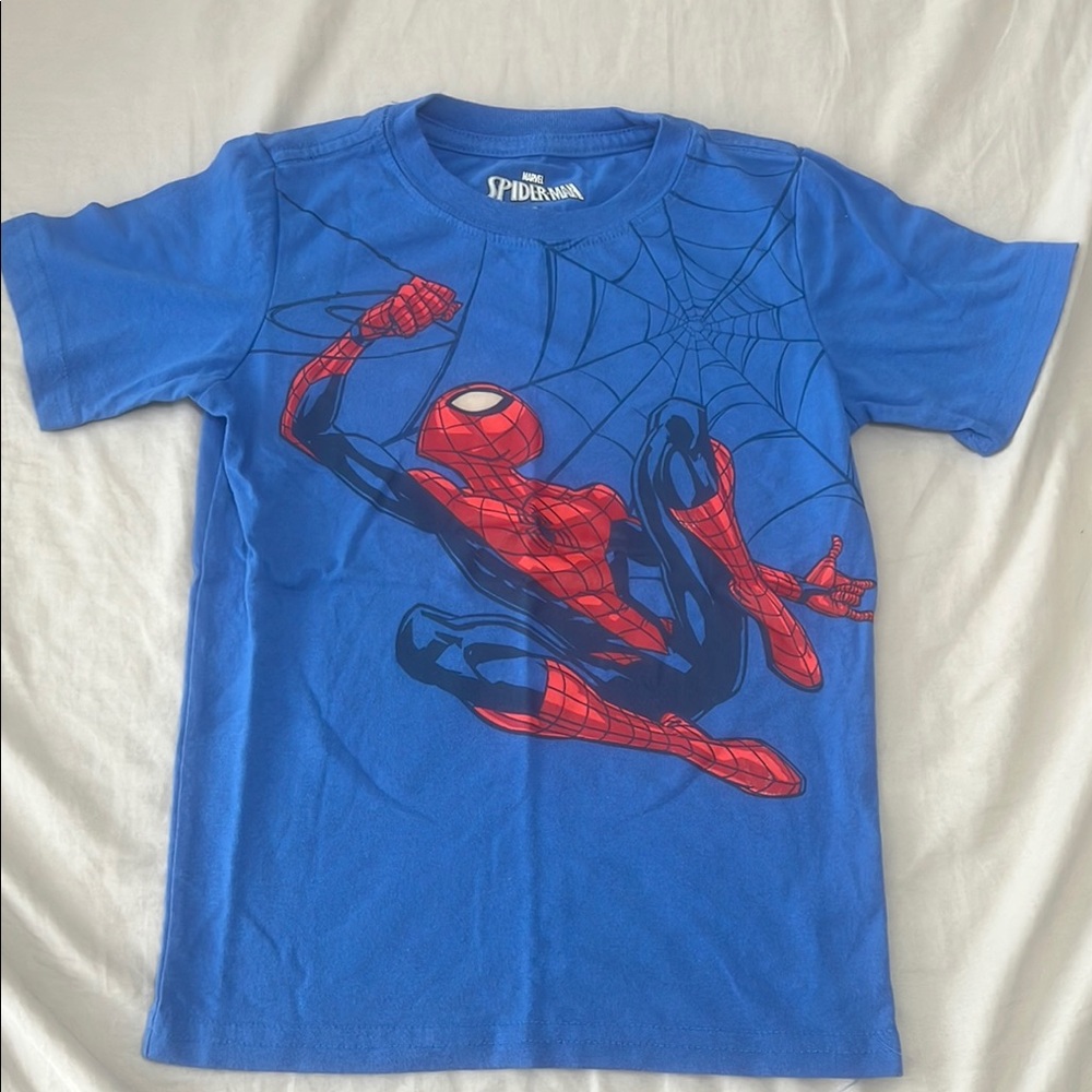 Spider-Man Blue Graphic T-Shirt